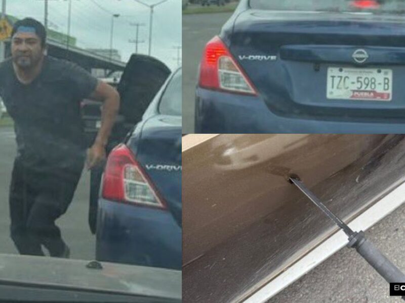 #LordCuchillo desata terror vial en Bosques de San Sebastián: amenazó a otro automovilista