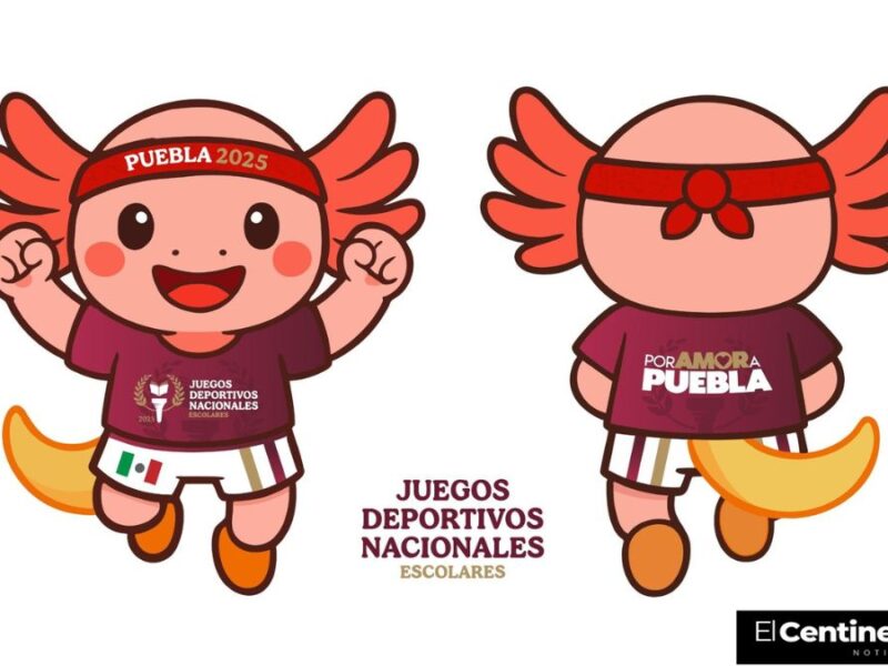 Conócela, así es Axolín, la nueva mascota para los Juegos Deportivos Nacionales Escolares