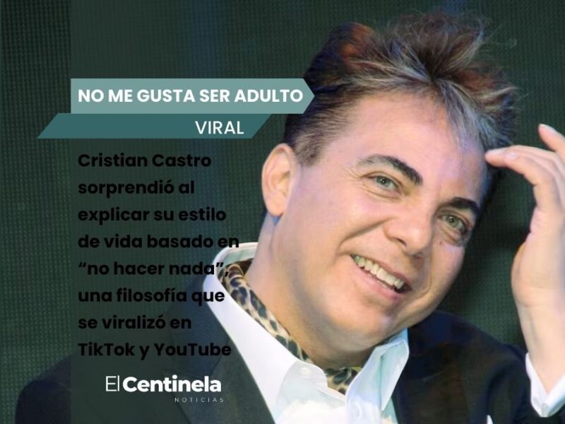 ¿Quién no quisiera esa vida? Cristian Castro explica cómo "no hacer nada y sólo existir"