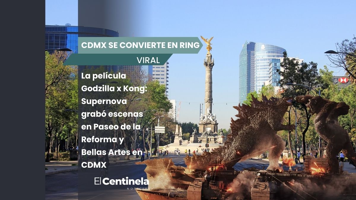 Godzilla y Kong destruyen CDMX: filman escenas en Reforma y Bellas Artes para Supernova