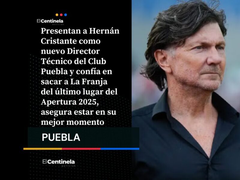 Hernán Cristante asume la dirección técnica deln Club Puebla: “Podemos hacer algo extraordinario”