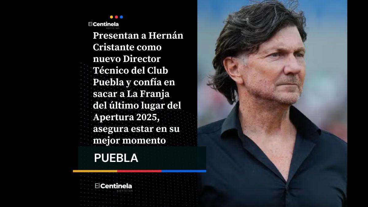Hernán Cristante asume la dirección técnica deln Club Puebla: “Podemos hacer algo extraordinario”