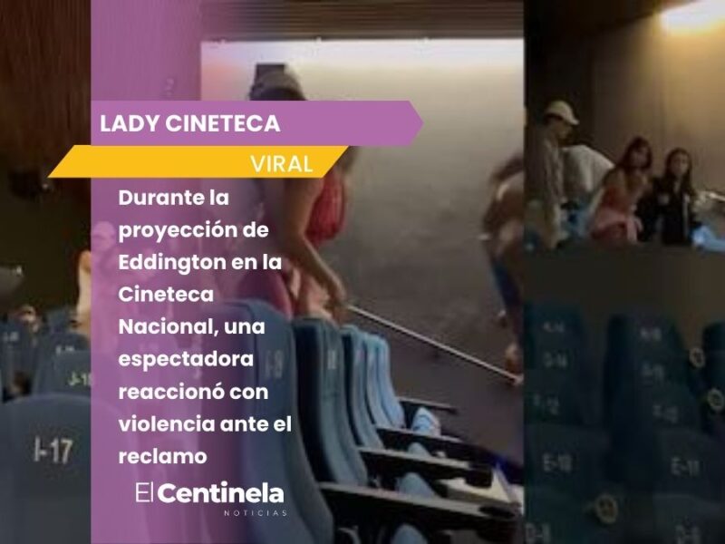Lady Cineteca protagoniza altercado tras reclamo por no callarse durante una película