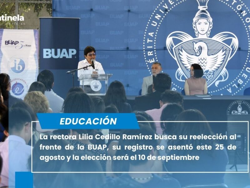 Lilia Cedillo busca reelección en la BUAP: se registra ante la Comisión de Auscultación