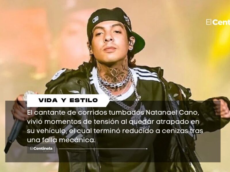 Camioneta de Natanael Cano se incendia mientras el cantante se encontraba al interior