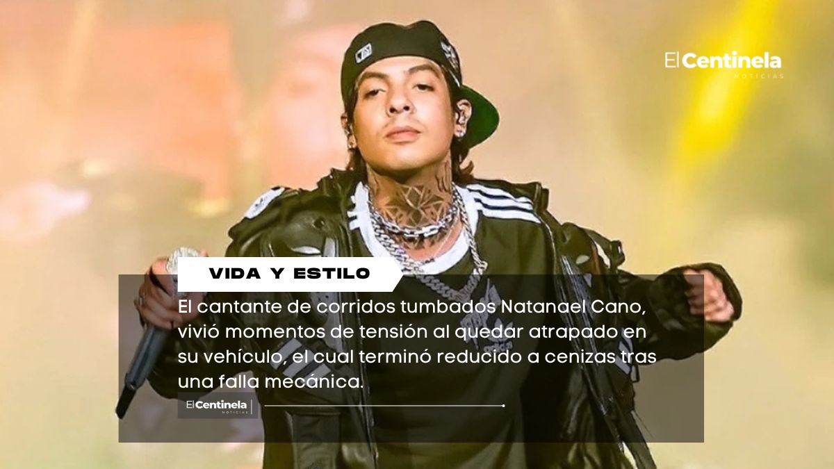 Camioneta de Natanael Cano se incendia mientras el cantante se encontraba al interior