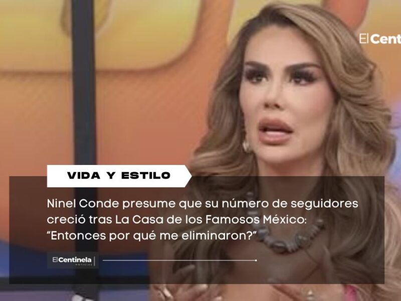Ninel Conde presume que su número de seguidores creció tras La Casa de los Famosos México: “Entonces por qué me eliminaron?”