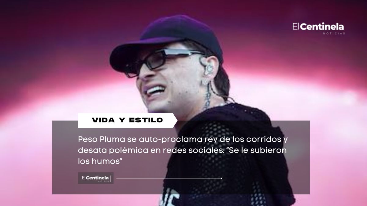 Peso Pluma se auto-proclama rey de los corridos y desata polémica en redes sociales: “Se le subieron los humos”