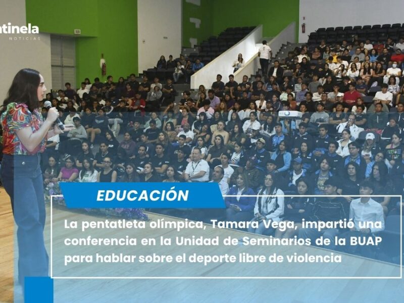 La violencia es el mayor enemigo de un atleta: Tamara Vega imparte conferencia en BUAP