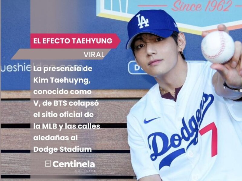 El efecto Taehyung: V de BTS hace primer lanzamiento en Dodgers Stadium, ARMY colapsa el estadio y quíntuplica las ventas