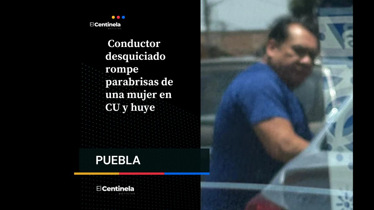 Conductor desquiciado rompe parabrisas de una mujer en CU y huye