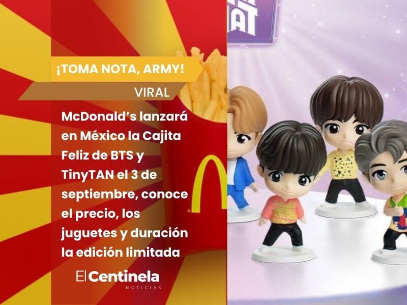 Cajita Feliz de BTS y TinyTAN llega a México el 3 de septiembre: precio, figuras y disponibilidad