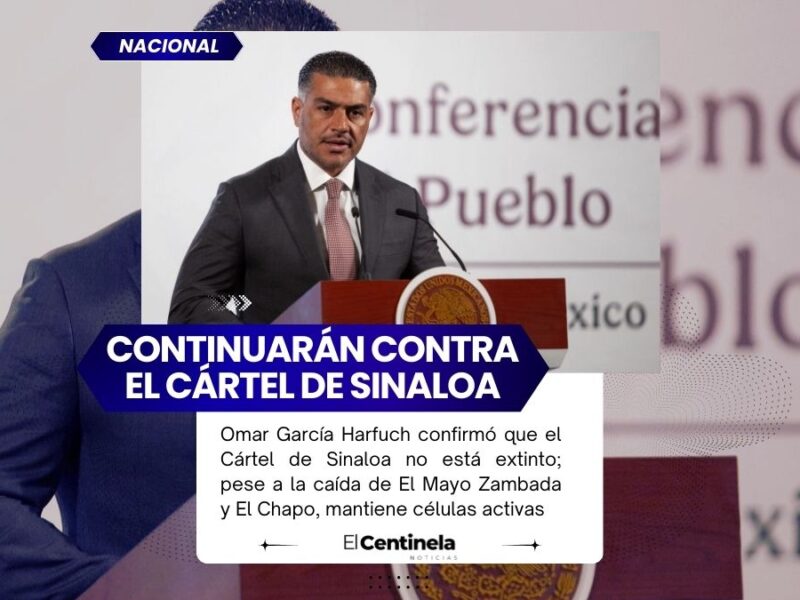 Cártel de Sinaloa sigue activo pese a caída de líderes como El Mayo y El Chapo, reitera Harfuch