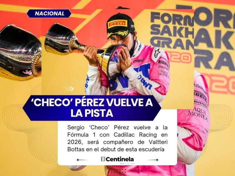 ¡De vuelta a la pista! Checo Pérez firma con Cadillac F1, el mexicano regresa a la Fórmula 1 en 2026