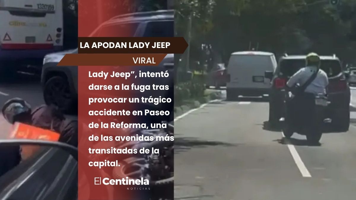 Lady Jeep enloquece en CDMX, arrolla a repartidor y se da a la fuga