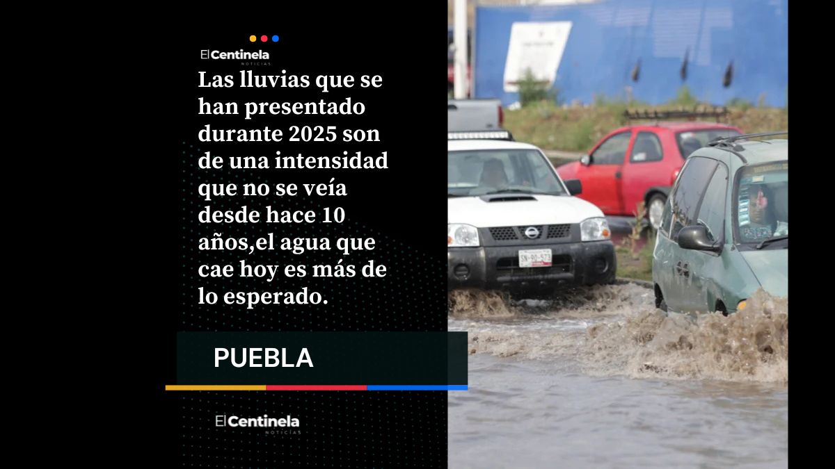 Las lluvias de 2025 en Puebla igualan en un día lo que antes caía en cinco