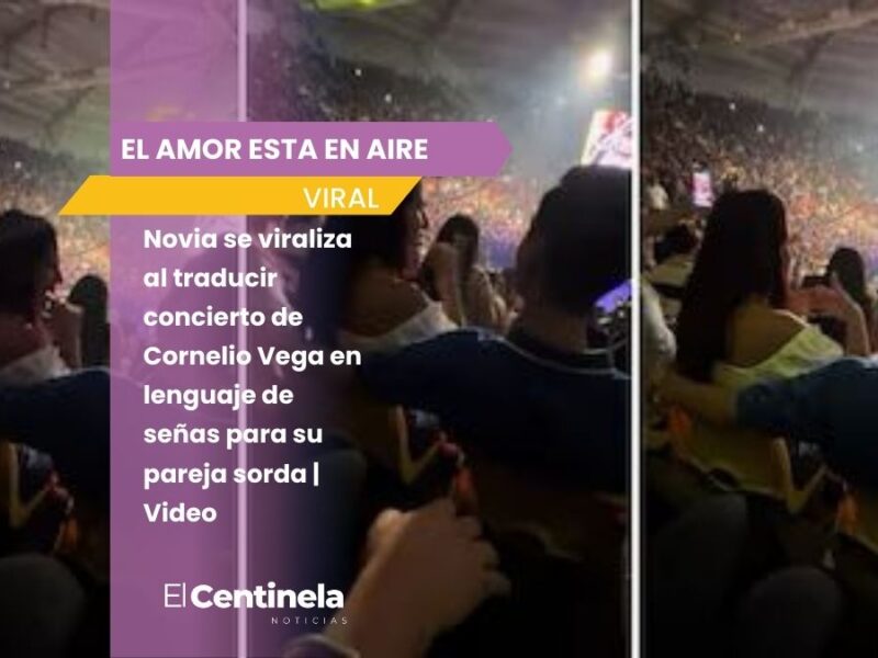 Novia se viraliza al traducir concierto de Cornelio Vega en lenguaje de señas para su pareja sorda | Video