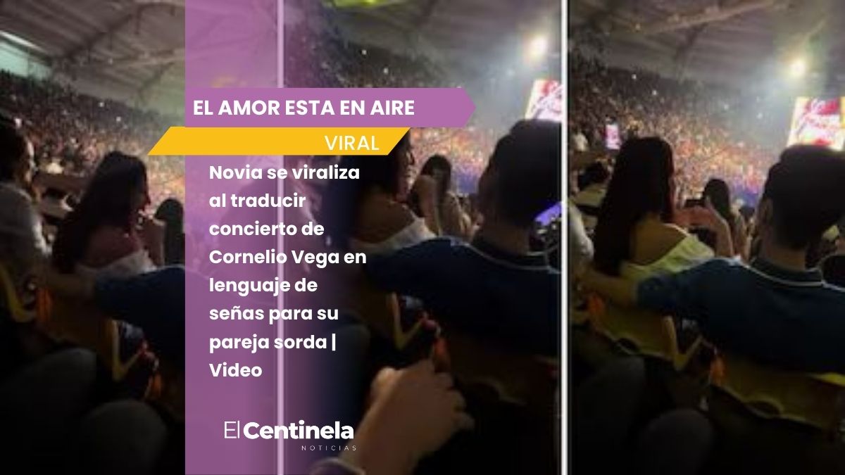 Novia se viraliza al traducir concierto de Cornelio Vega en lenguaje de señas para su pareja sorda | Video