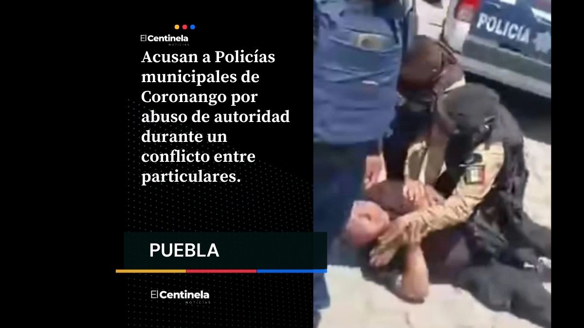 Abuso policial en Coronango: Graban a policías sometiendo con violencia a un hombre