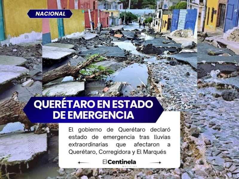 Declaran estado de emergencia en Querétaro tras fuertes lluvias: más de 200 viviendas con daños graves
