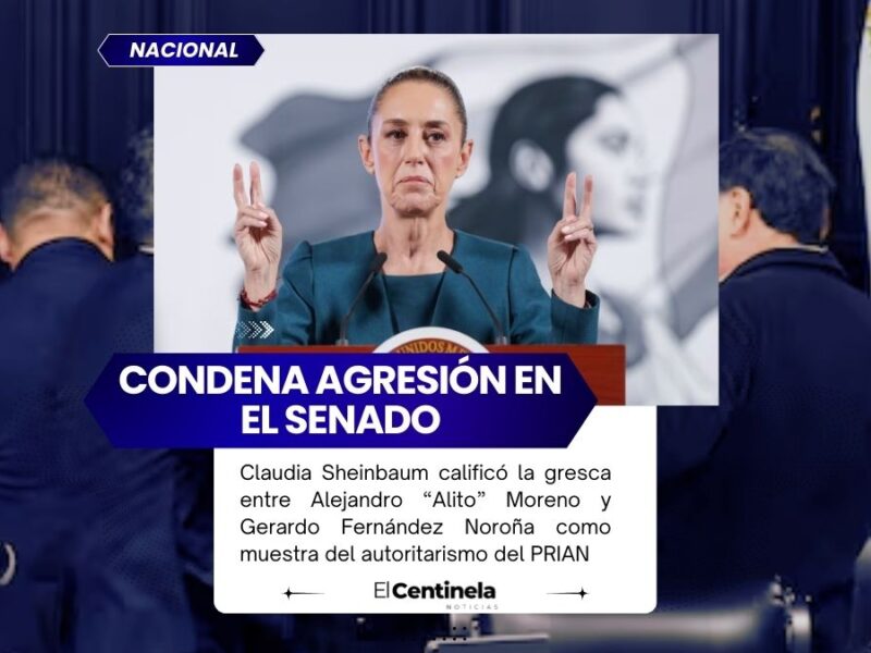 Sheinbaum sobre golpiza entre “Alito” y Noroña: “Muestra lo que es el PRIAN”