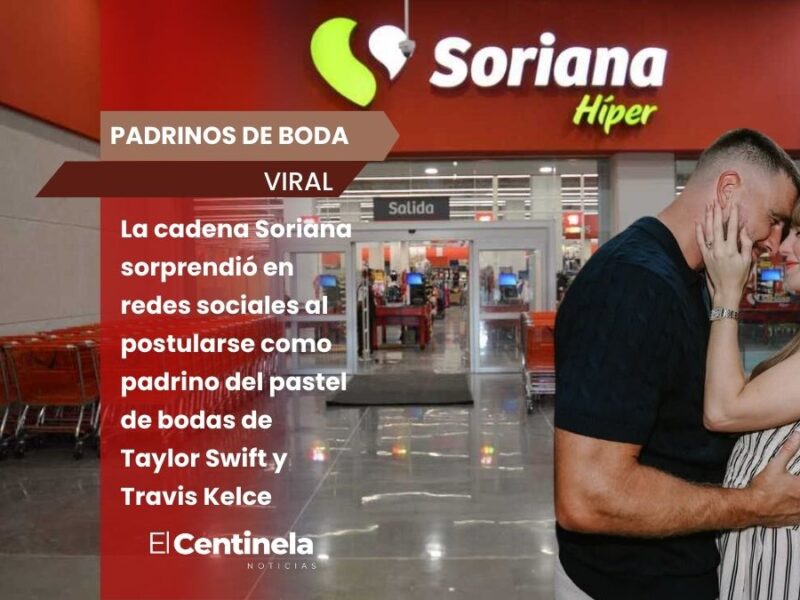 Soriana se ofrece como padrino del pastel de bodas de Taylor Swift y Travis Kelce: "Tenemos 1989 razones"