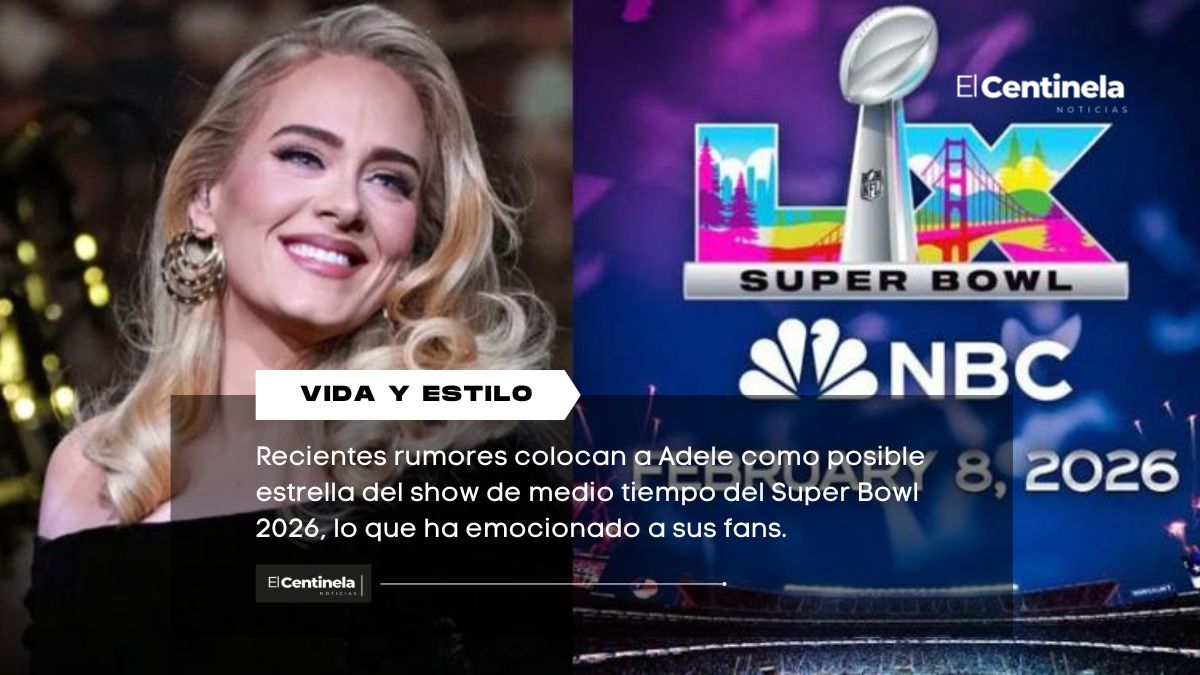 Podría ser Adele la estrella del Super Bowl 2026