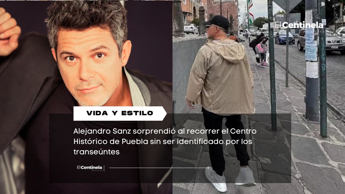 ¿Lo viste? Alejandro Sanz se pasea por las calles de Puebla previo a su concierto en el Auditorio GNP