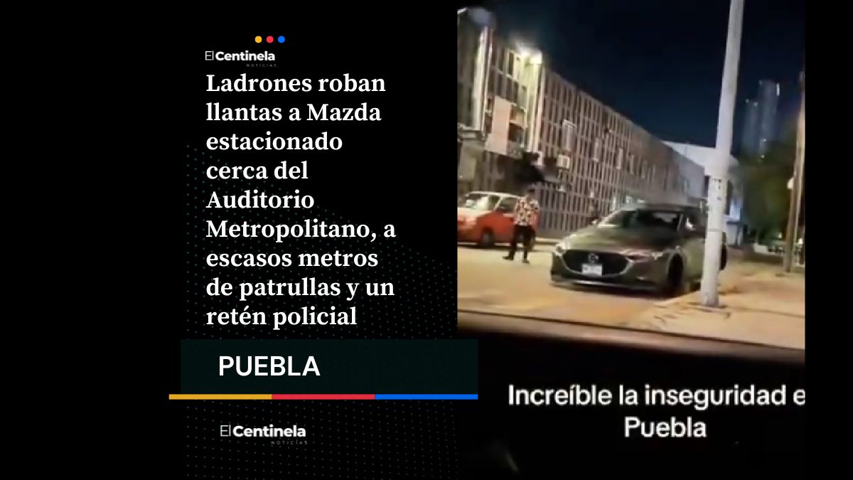 Ladrones desvalijan un Mazda frente a policías en el Auditorio Metropolitano