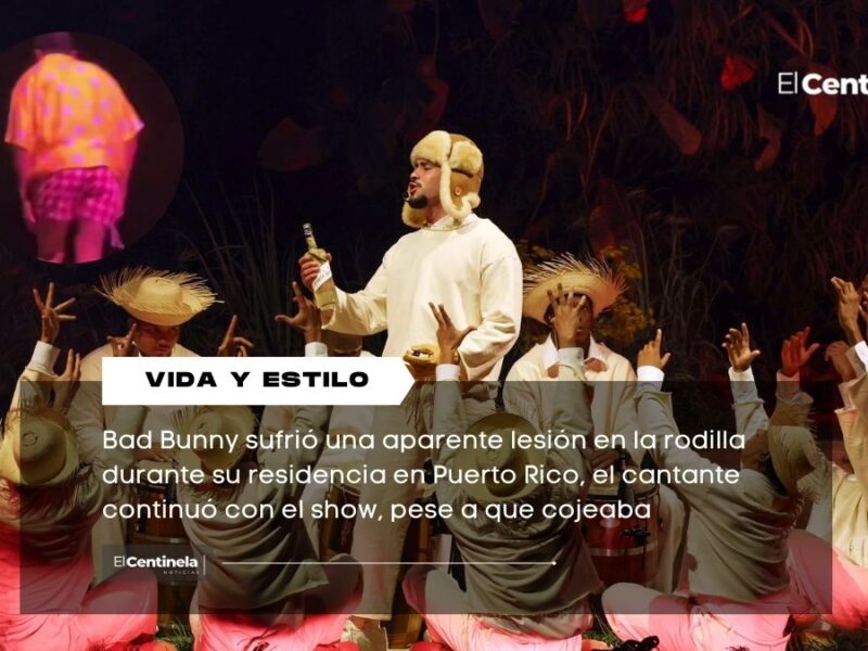 Bad Bunny preocupa a sus fans tras sufrir lesión en la rodilla durante concierto en Puerto Rico