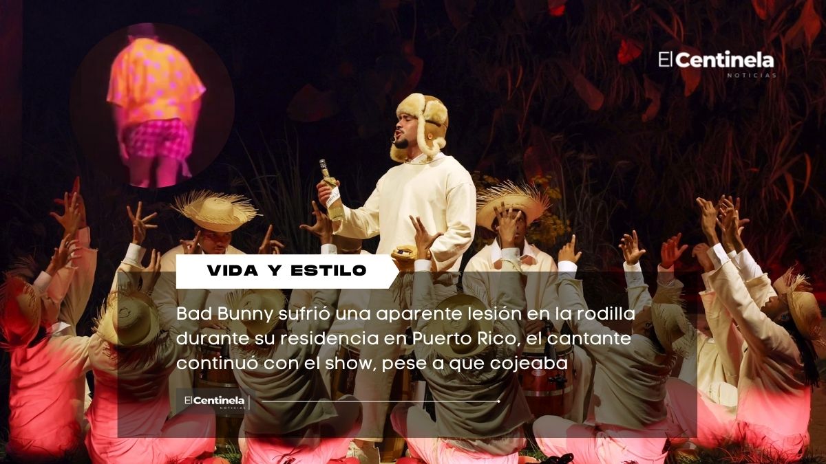 Bad Bunny preocupa a sus fans tras sufrir lesión en la rodilla durante concierto en Puerto Rico