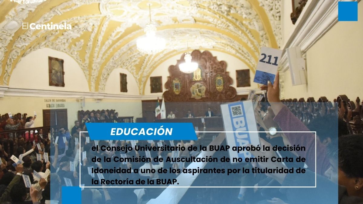 Consejo Universitario aprueba no emitir Carta de Idoneidad a un aspirante a la Rectoría de la BUAP