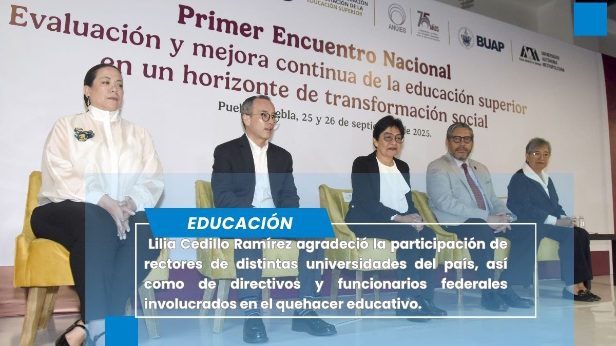 la Rectora Lilia Cedillo Ramírez agradeció la participación de rectores de distintas universidades del país, así como de directivos y funcionarios federales involucrados en el quehacer educativo.