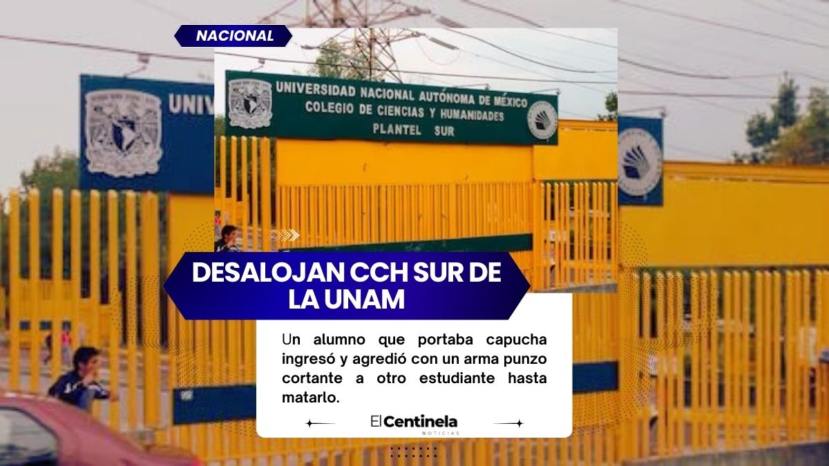 Desalojan CCH Sur de la UNAM: alumno asesinó a compañero con navaja y luego se lanzó de edificio