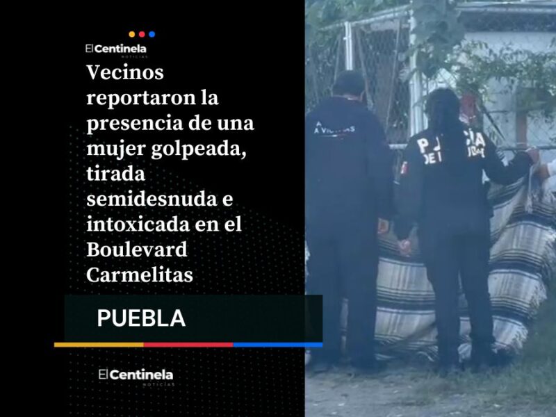 Alarma en Bulevar Carmelitas: hallan a mujer golpeada, semidesnuda e inconsciente