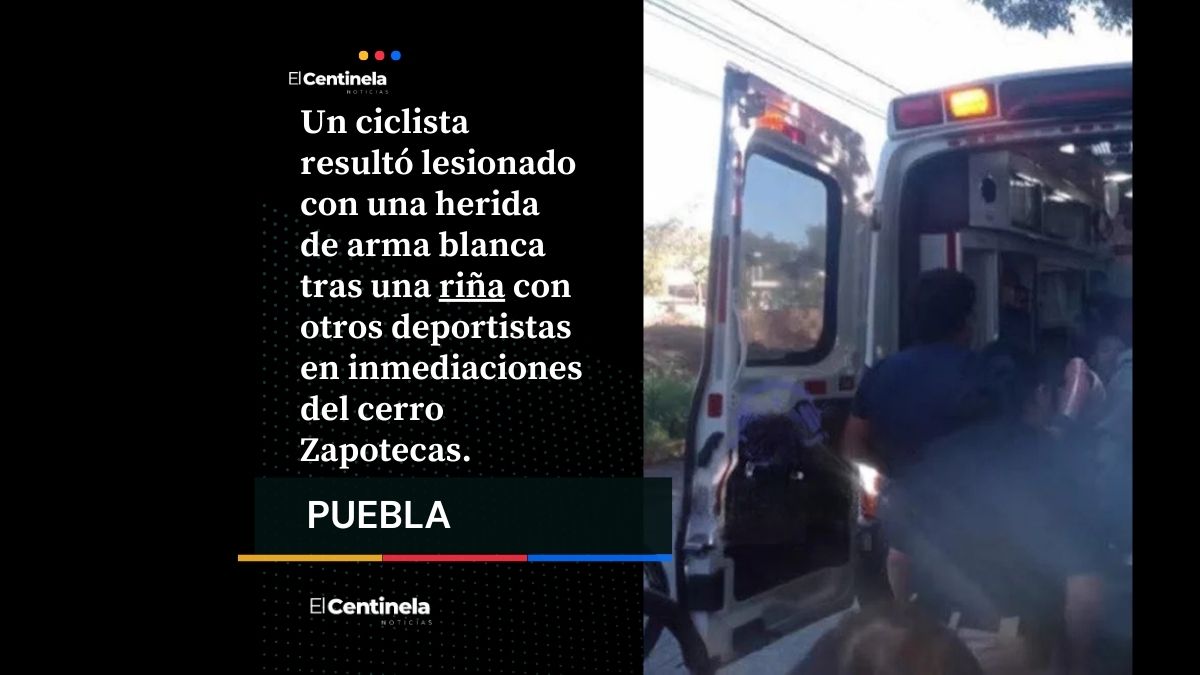 Riña entre deportistas: ciclista es navajeado en San Pedro Cholula