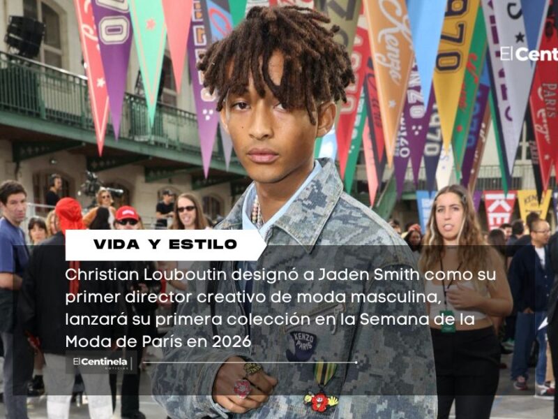 Jaden Smith es el nuevo director creativo masculino de Christian Louboutin, ya prepara colección 2026