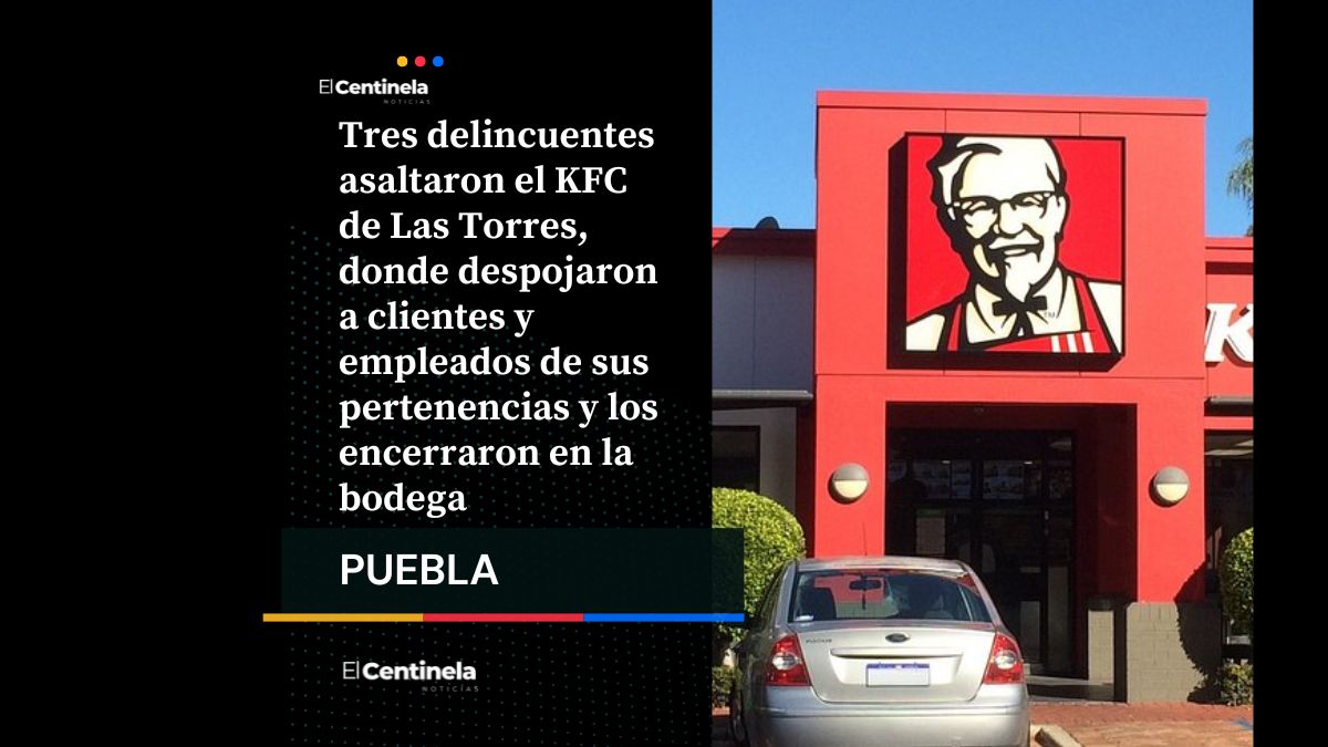 Asalto en KFC de Las Torres: trío armado roba a clientes y los amaga en la bodega