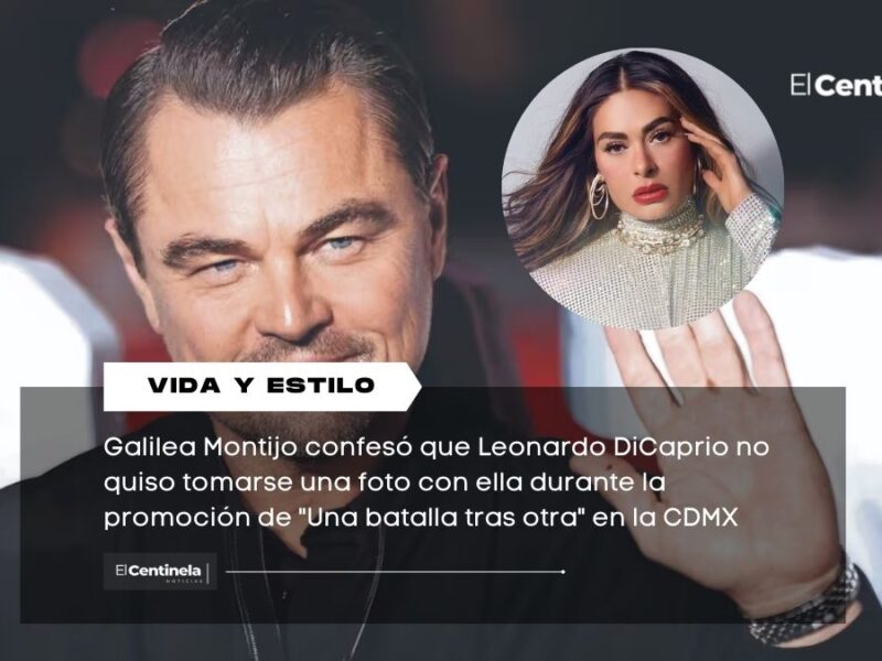 Galilea Montijo revela que Leonardo DiCaprio la rechazó para una foto en promoción de "Una batalla tras otra"