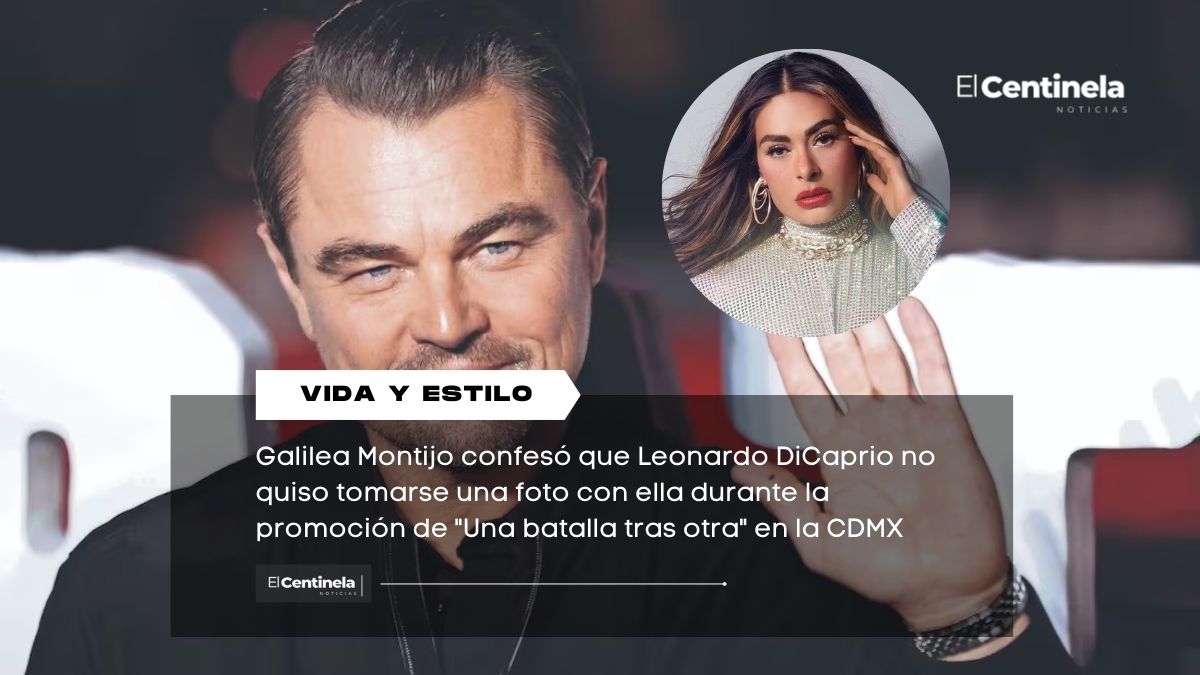 Galilea Montijo revela que Leonardo DiCaprio la rechazó para una foto en promoción de "Una batalla tras otra"