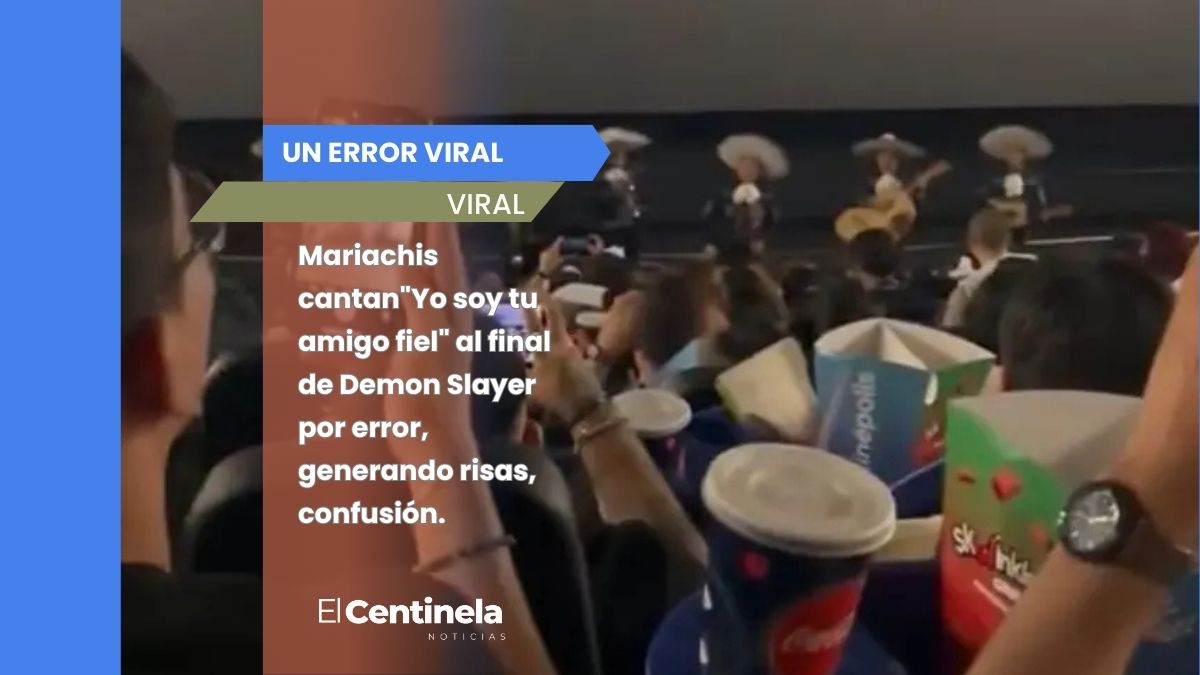 Mariachis se equivocan de sala y cantan en función de Demon Slayer