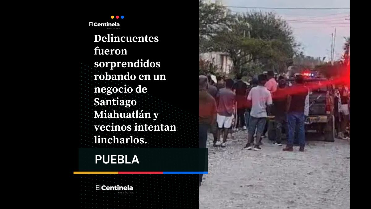 Tensión en Miahuatlán: vecinos furiosos intentan linchar a presuntos ladrones
