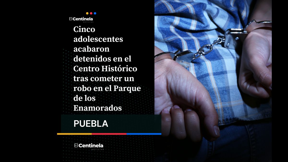 Cinco menores detenidos por robo en el Parque de los Enamorados del Centro Histórico