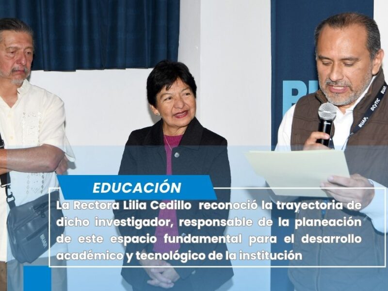 La Rectora Lilia Cedillo devela placa conmemorativa en reconocimiento a la labor del doctor Manuel Martín Ortiz