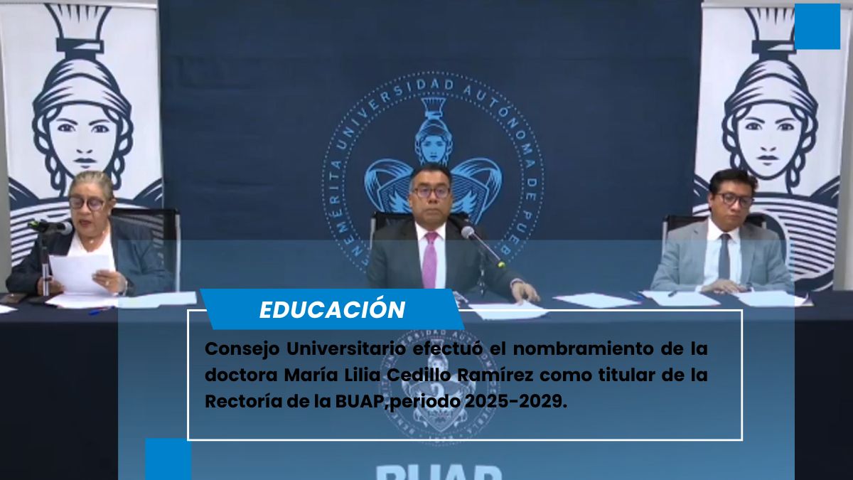 Consejo Universitario nombra a la doctora Lilia Cedillo Ramírez como titular de la Rectoría de la BUAP