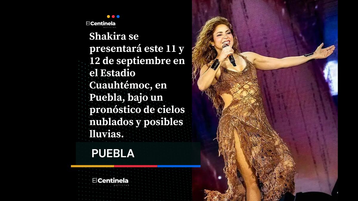 Shakira visitará Puebla por tercera ocasión
