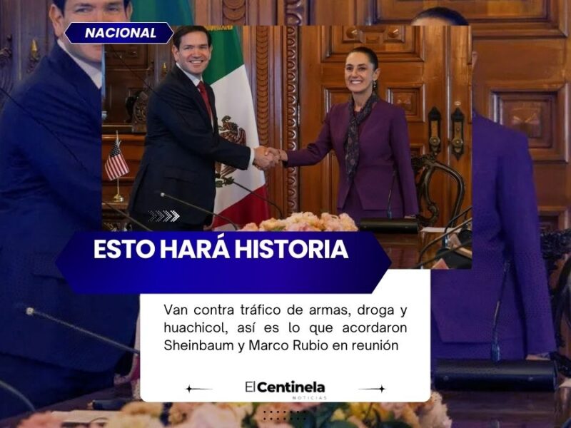 Van contra tráfico de armas, droga y huachicol: Esto fue lo que acordaron Sheinbaum y Rubio en reunión