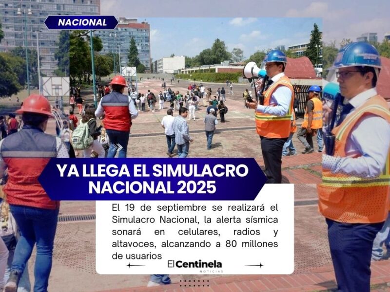 Simulacro Nacional 2025: alerta sísmica llegará a 80 millones de celulares en México
