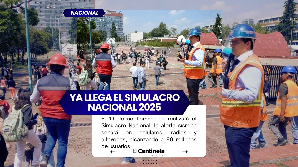 Simulacro Nacional 2025: alerta sísmica llegará a 80 millones de celulares en México