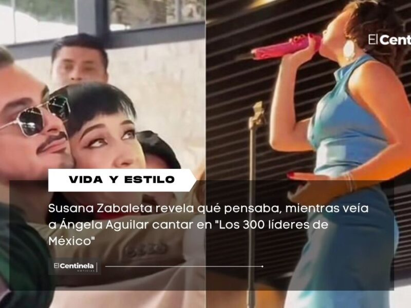 Susana Zabaleta revela qué pensaba, mientras veía a Ángela Aguilar cantar en "Los 300 líderes de México"